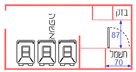 תרשים המצורף לשאלה 24 בנושא לוחות חשמל